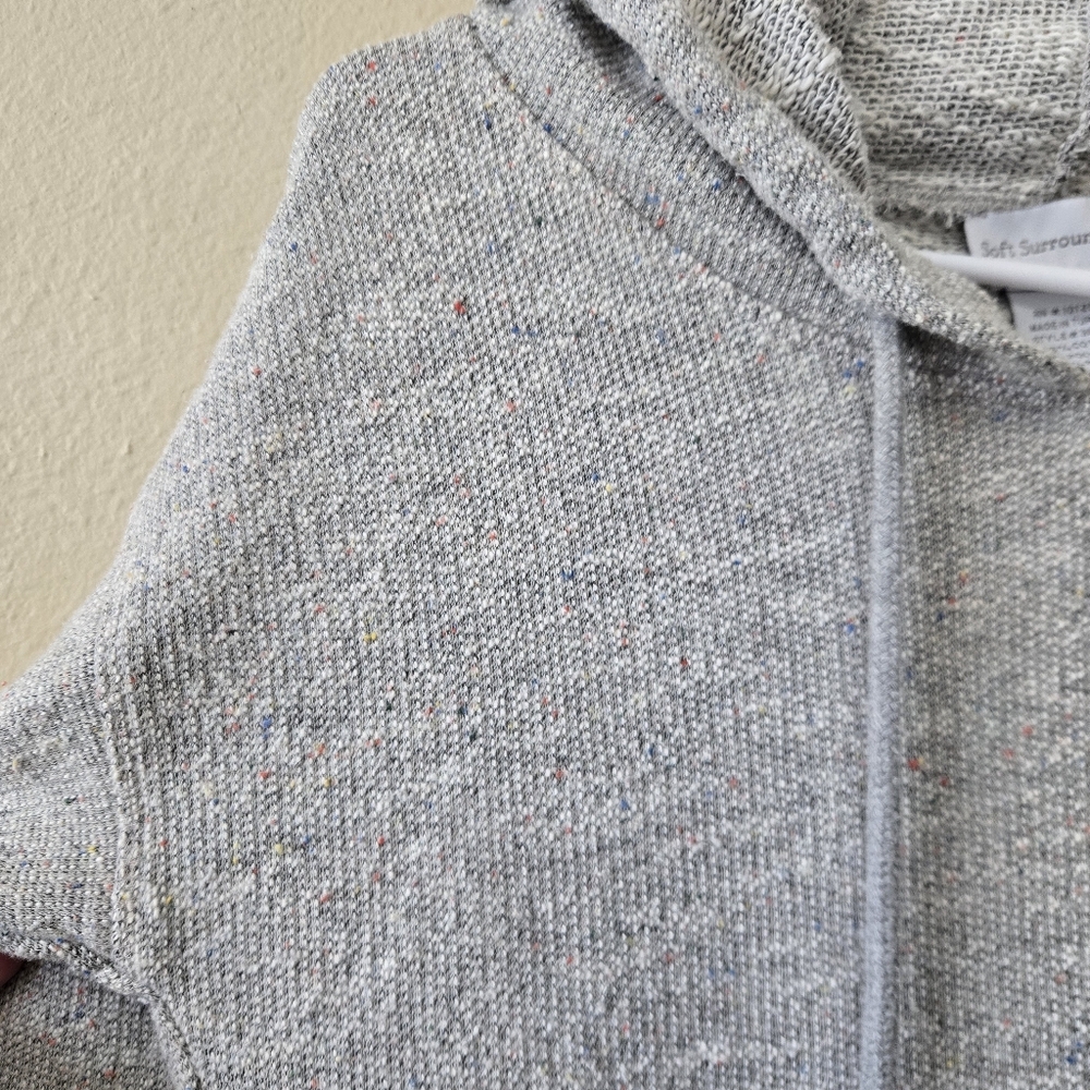 SOFT SURROUNDINGS Lazy Day Lounge Dress Size SP Hooded Soft Gray Marl‎ Pocket - Picture 10 of 15